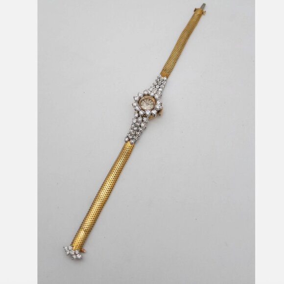 Vintage BLANCPAIN 3ct VS G Diamond Ladies 18k Yellow Gold Watch